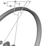 Rayon et écrou pour roue Shimano Deore XT WH-M8200-TL-R12