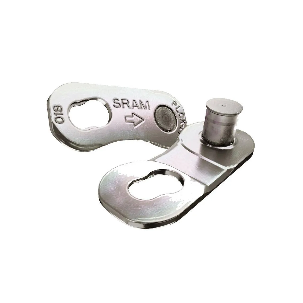 Lot de 4 attaches rapides Sram Powerlock Flattop 12v argent 1 Lot de 4 attaches rapides Sram Powerlock Flattop 12v argent