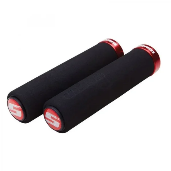Poignées Sram Locking Foam 129mm noir et rouge