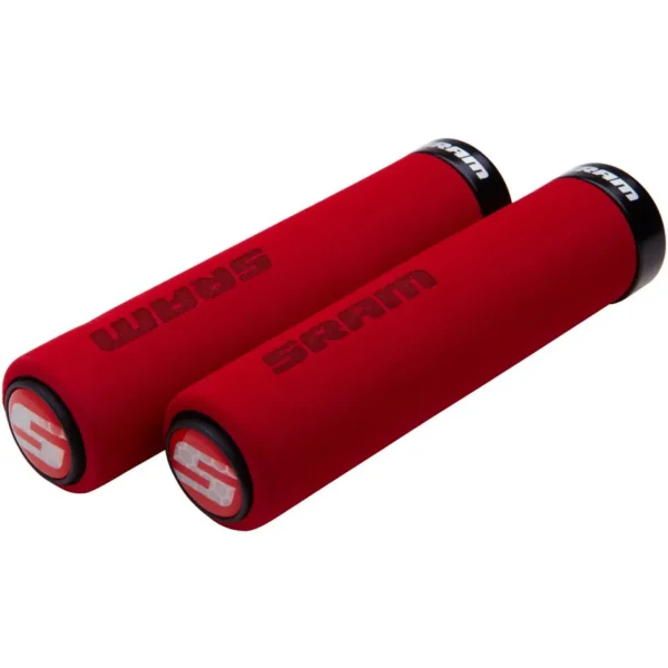 Poignées Sram Locking Foam 129mm rouge