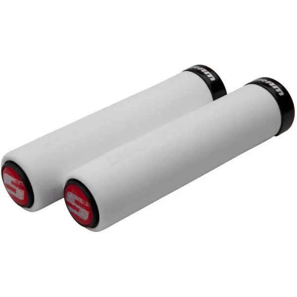 Poignées Sram Locking Foam 129mm blanc