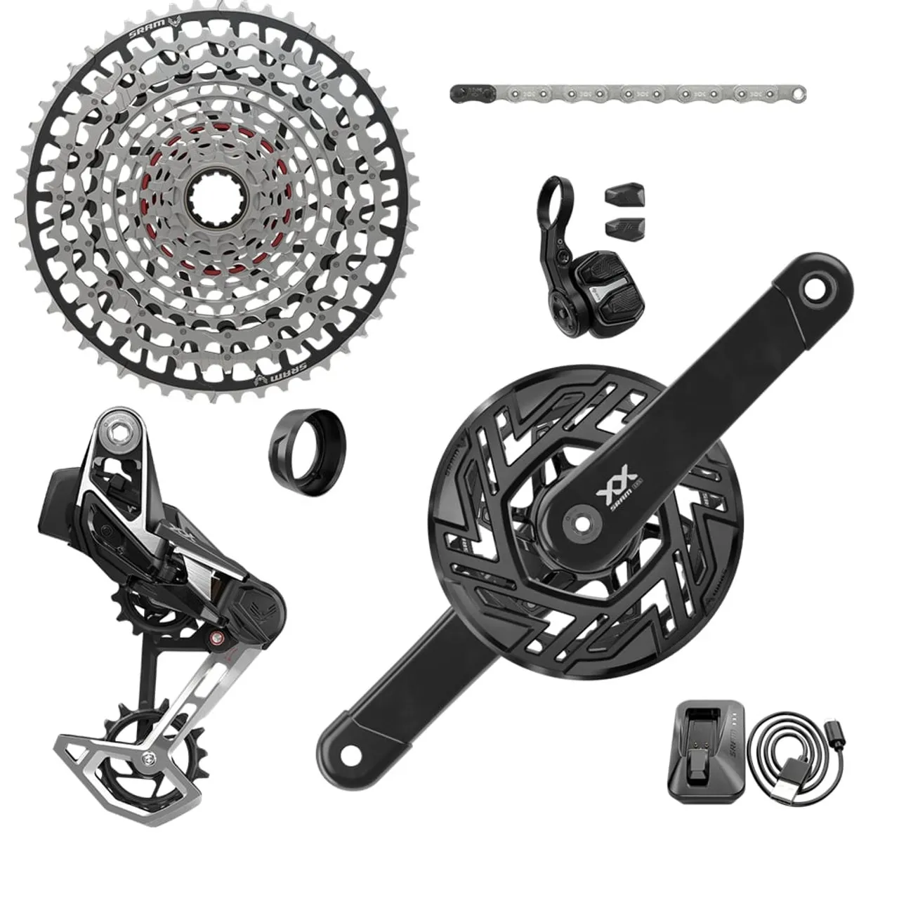 Groupe complet Sram E-MTB XX Bosch ISIS AXS 12v 1 Groupe complet Sram E-MTB XX Bosch ISIS AXS 12v