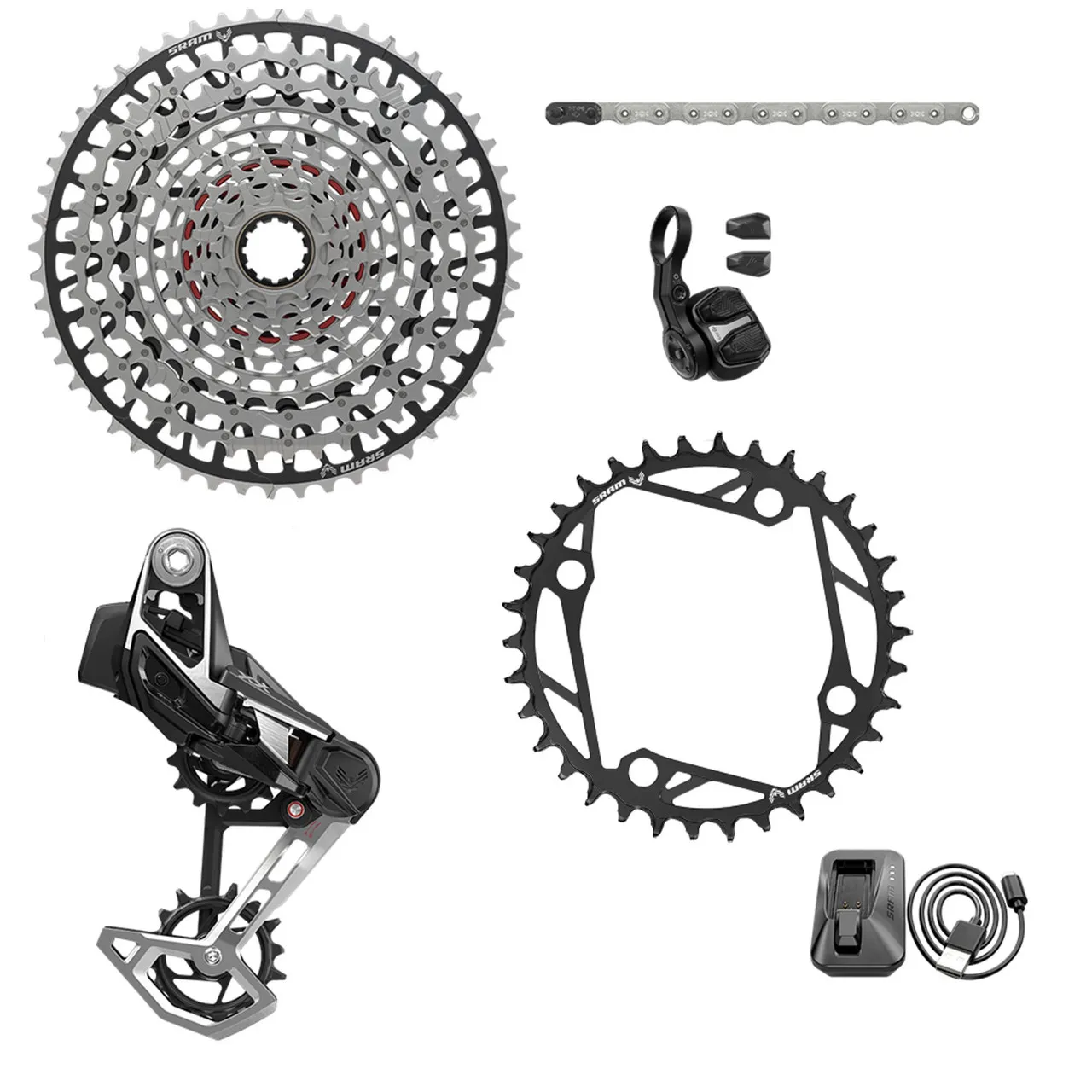 Groupe Sram E-MTB XX 104BCD AXS 12v 1 Groupe Sram E-MTB XX 104BCD AXS 12v