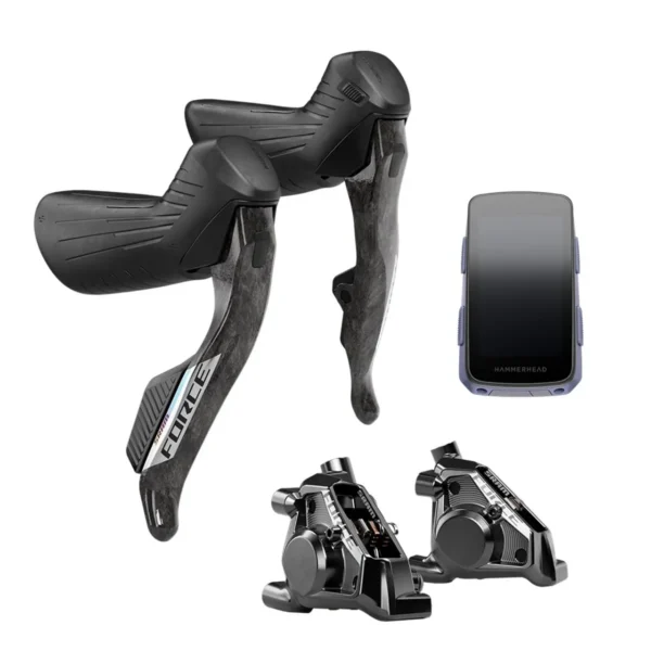 Paire de leviers Sram Force E1 et compteur Hammerhead Karoo