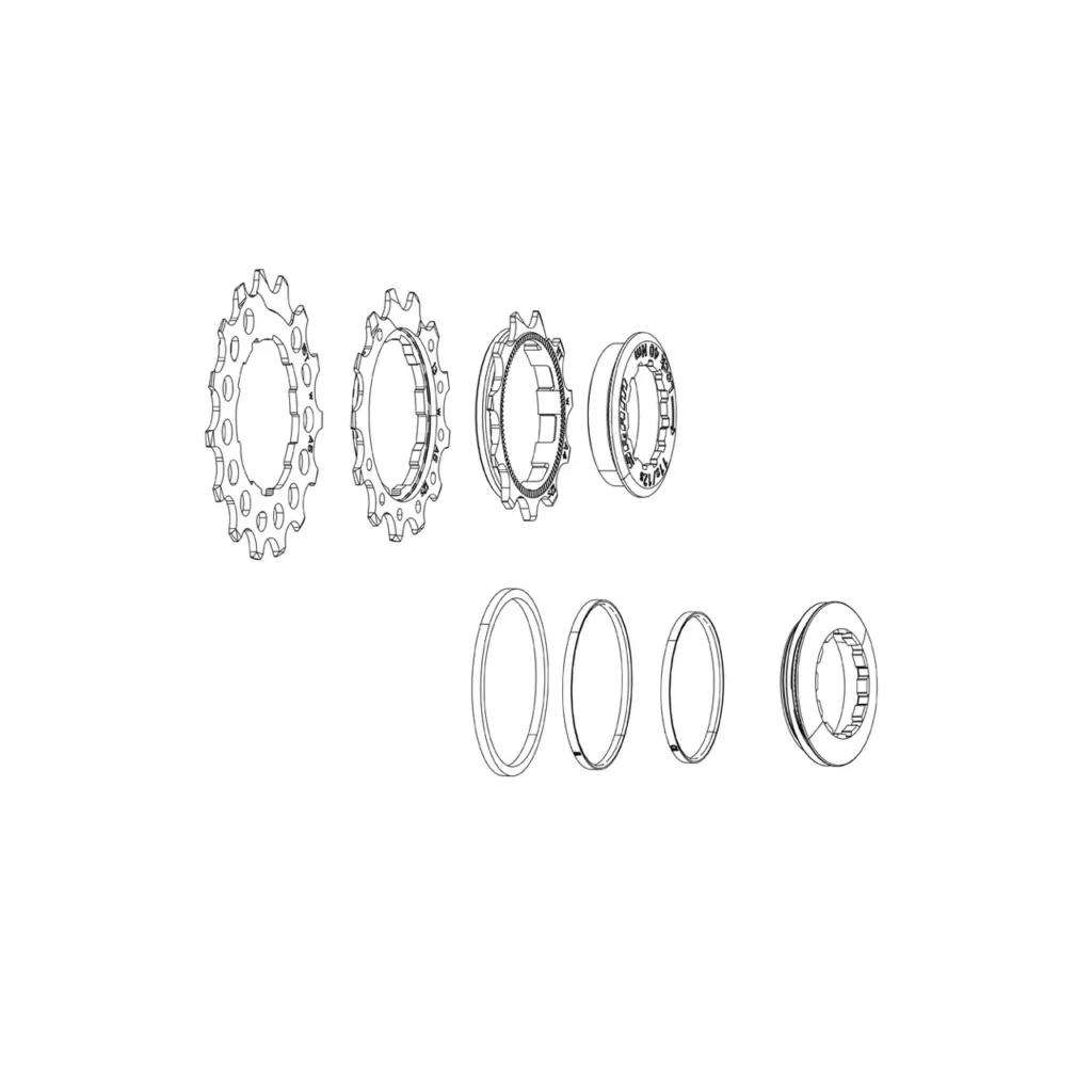 Kit entretoise pour cassette Sram Red XG-1290 10-26 dents
