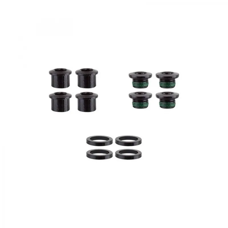 Kit 4 vis cheminée Truvativ et rondelles noir
