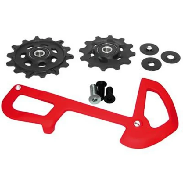 Chape et galets de dérailleur Sram XX1 Eagle rouge