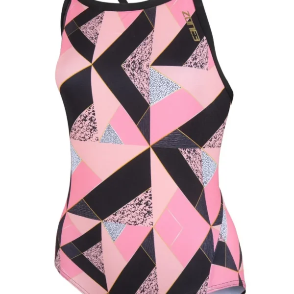 Maillot de bain Femme Zone3 Bound Back 30 (Noir / Rose)