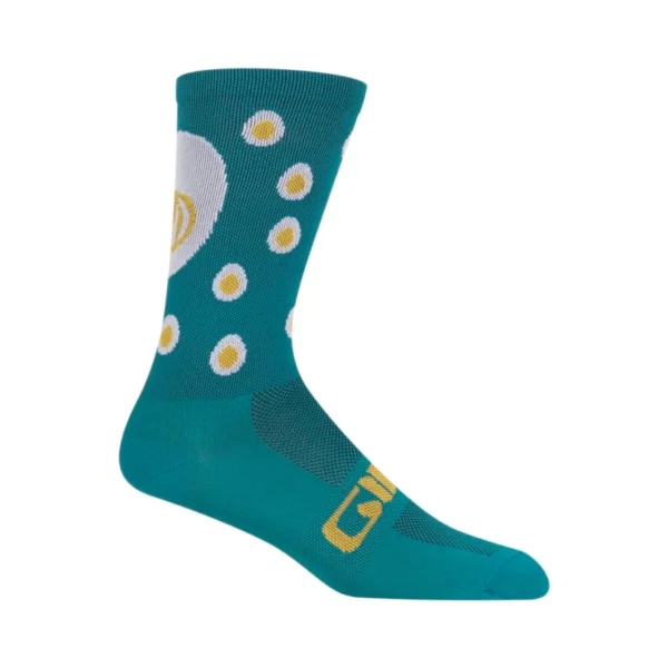 Chaussettes Giro Comp High Rise bleu et blanc 36-39