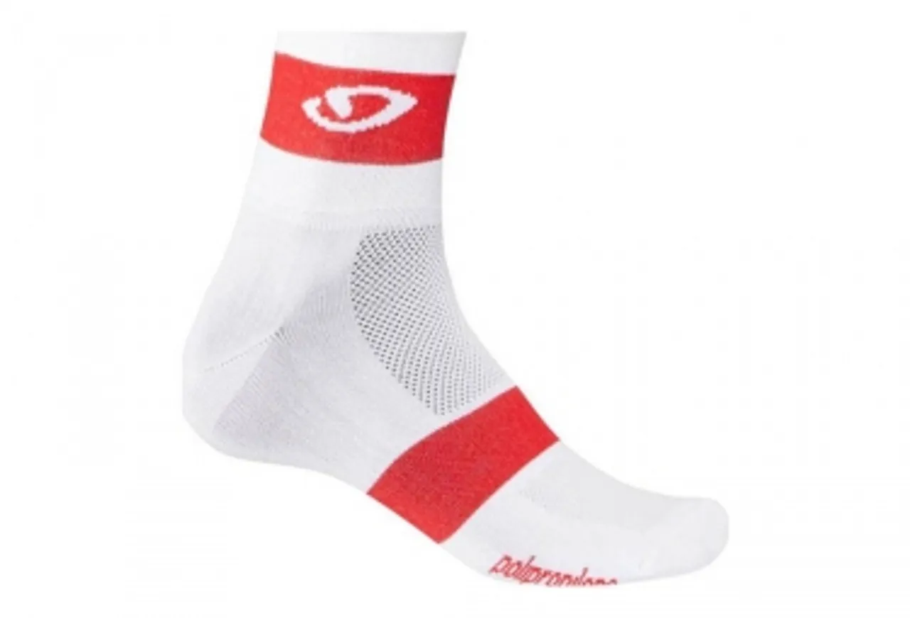 Chaussettes Giro Classic Racer blanc et rouge 36-39 1 Chaussettes Giro Classic Racer blanc et rouge 36-39