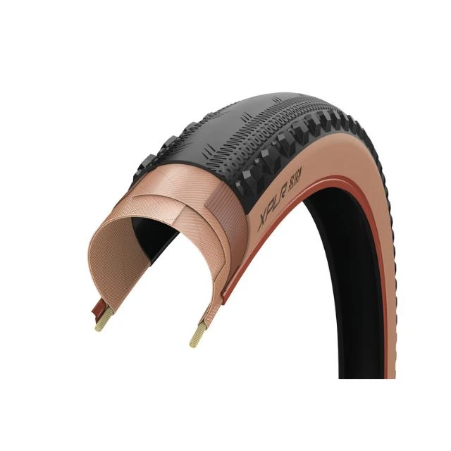 Pneu gravel Zipp Goodyear XPLR Slick 700x40c beige et noir