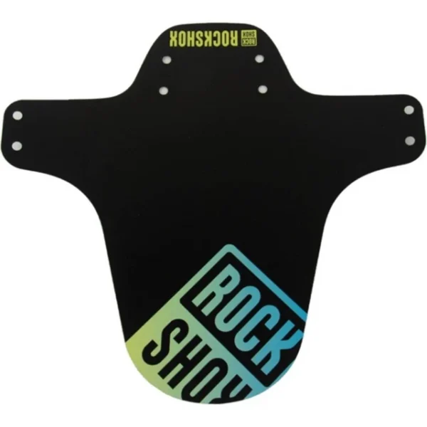 Garde-boue Rockshox pour fourches VTT noir, bleu et vert