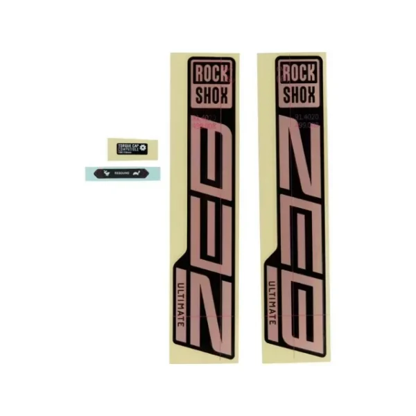 Autocollants Rockshox ZEB Ultimate cuivre et noir