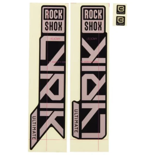 Autocollants Rockshox Lyrik Ultimate Argent et noir