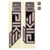 Kit d'autocollants Rockshox Pike Ultimate Copper Foil 3