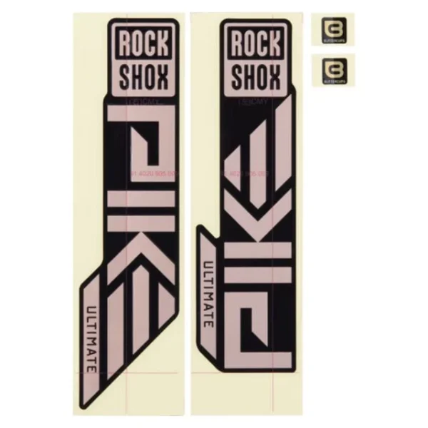 Autocollants Rockshox Pike Ultimate cuivre et noir