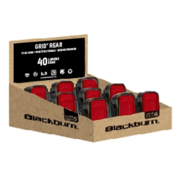 Présentoir d'éclairages arrière Blackburn Grid