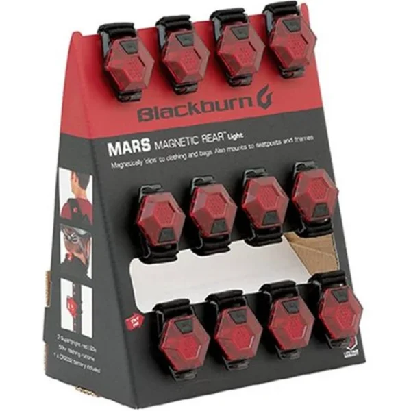 Présentoir d'éclairages arrière Blackburn Mars Magnetic