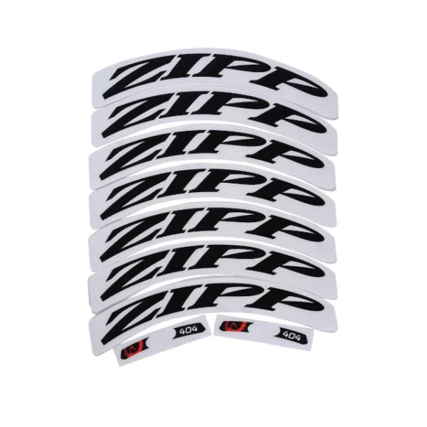 Kit de stickers pour une roue Zipp 404 noir mat