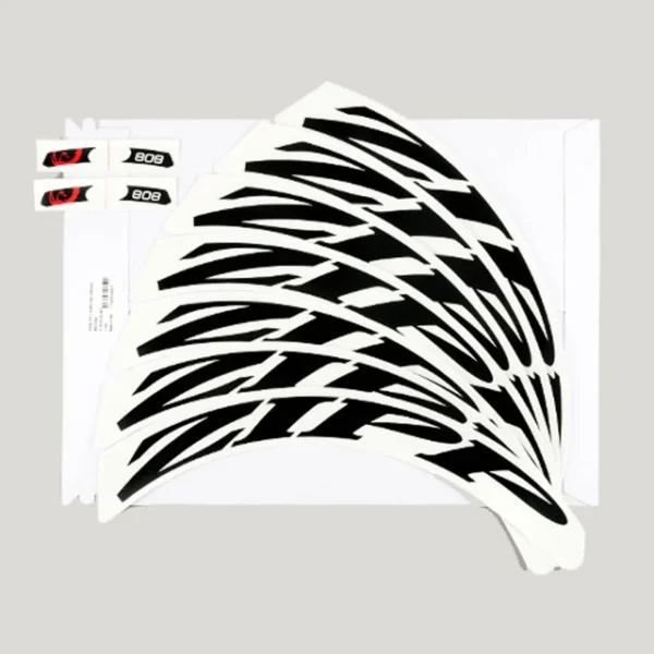 Kit de stickers pour une roue Zipp 808 noir mat