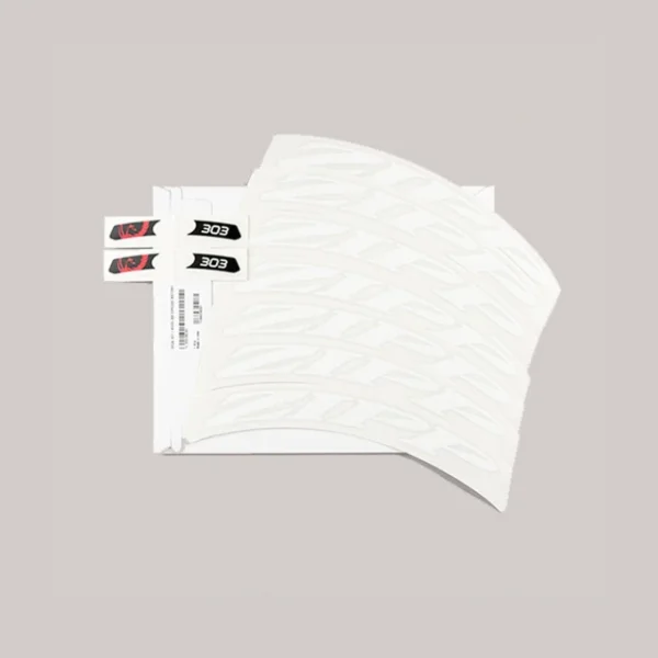Kit de stickers pour une roue Zipp 303 blanc mat