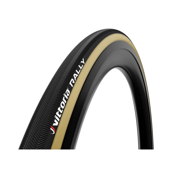 Boyau route Vittoria Rally 700x25c beige et noir