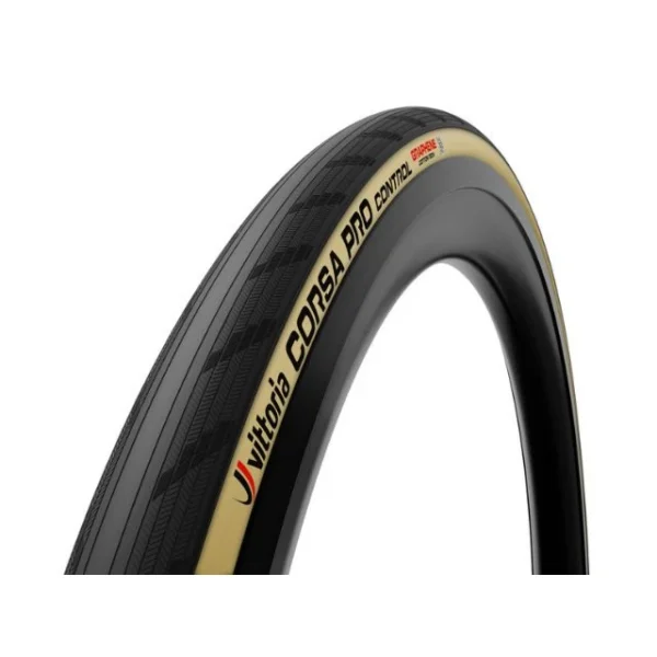 Pneu souple route Vittoria Corsa Pro Control TLR 700x30c beige et noir