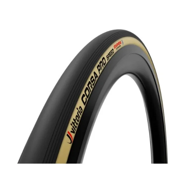 Pneu souple route Vittoria Corsa Pro Speed TLR 700x28c beige et noir