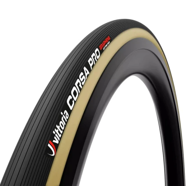Boyau route Vittoria Corsa Pro 700x28c beige et noir