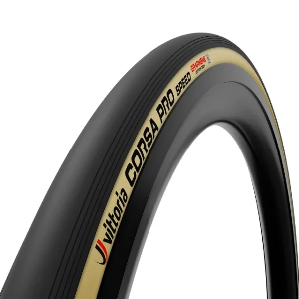 Pneu souple route Vittoria Corsa Pro Speed TLR Wide Rim 700x29c beige et noir