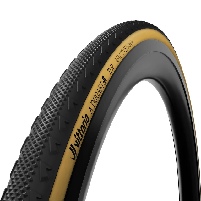 Pneu souple cyclo-cross Vittoria A Dugast Pipisquallo TLR 700x33c beige et noir