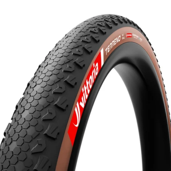 Pneu souple VTT Vittoria Terreno XC Trail 29x2.4 marron et noir