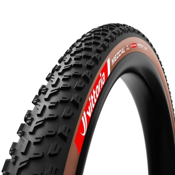 Pneu souple VTT Vittoria Mezcal III XC Trail 29x2.4 marron et noir