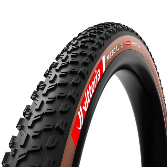 Pneu souple VTT Vittoria Mezcal III XC Trail 29x2.4 marron et noir