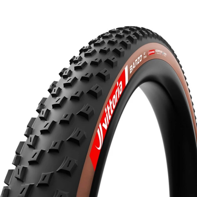Pneu souple VTT Vittoria Barzo XC Trail 29x2.4 marron et noir