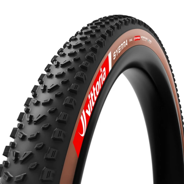 Pneu souple VTT Vittoria Syerra Down-Country 29x2.4 marron et noir