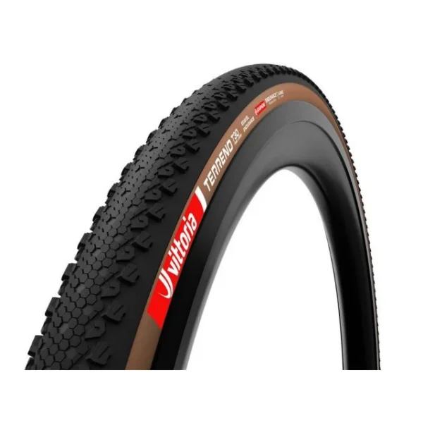 Pneu souple gravel Vittoria Terreno T30 Fine Loose 700x45c marron et noir