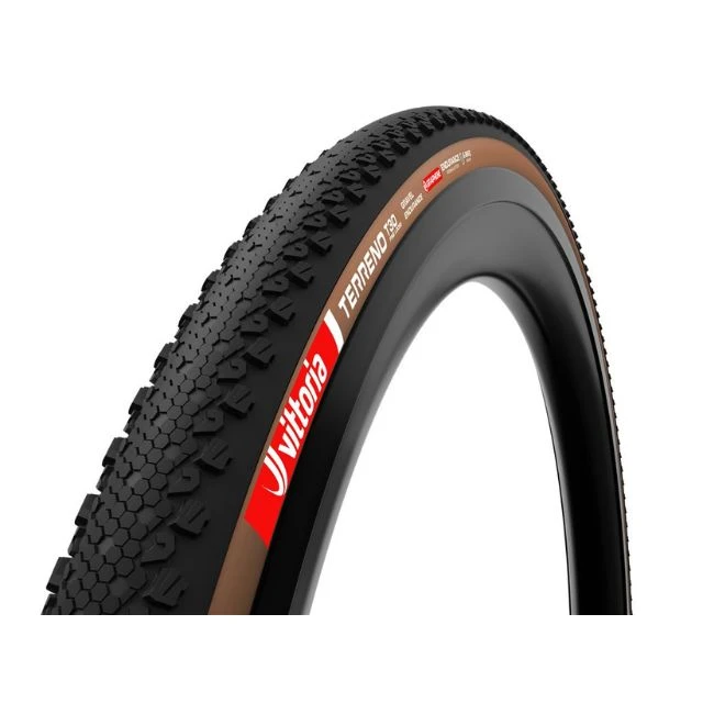 Pneu souple gravel Vittoria Terreno T30 Fine Loose 700x45c marron et noir