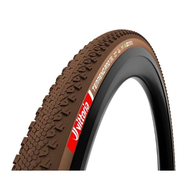 Pneu souple gravel Vittoria Terreno Pro T30 Fine Loose 700x40c marron