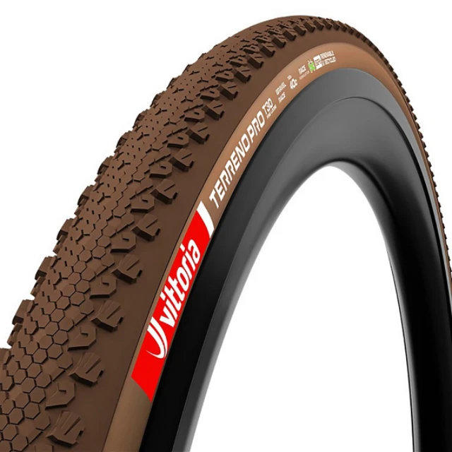 Pneu souple gravel Vittoria Terreno Pro T30 Dry 700x35c marron