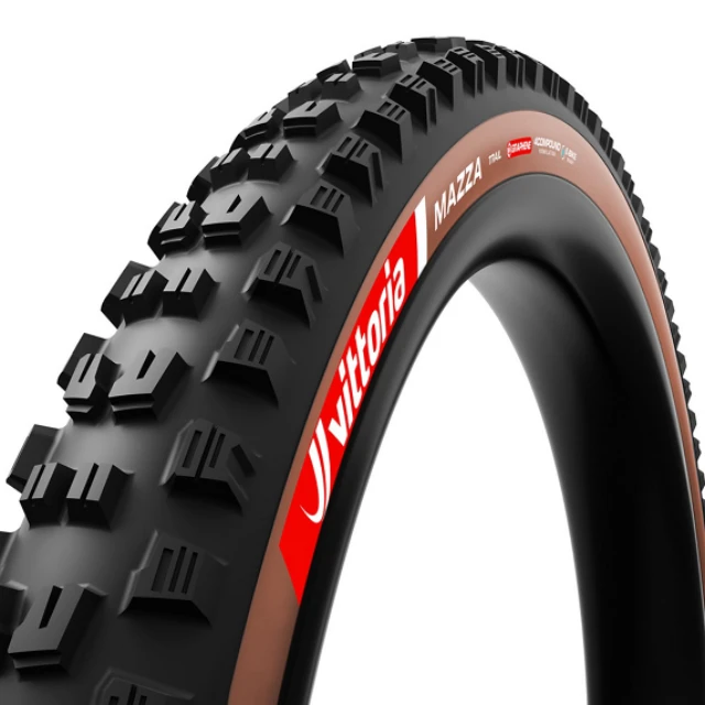 Pneu souple VTT Vittoria Mazza Trail 29x2.4 marron et noir