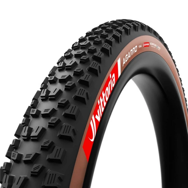 Pneu souple VTT Vittoria Agarro Trail 29x2.4 marron et noir