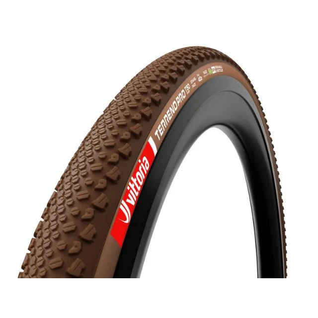 Pneu souple gravel Vittoria Terreno Pro T50 Mixed 700x40c marron