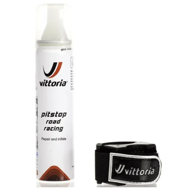 Bombe anti-crevaison Vittoria Pit Stop Road Racing 75ml avec support