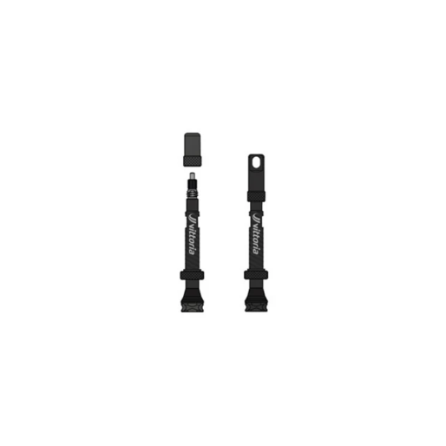 Lot de 2 de valves Tubeless Vittoria en aluminium 100mm noir