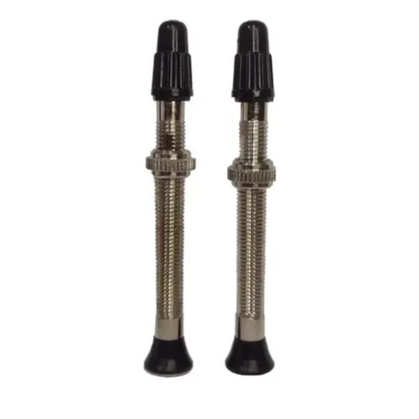 Paire de valves Tubeless Vittoria 60mm Argent