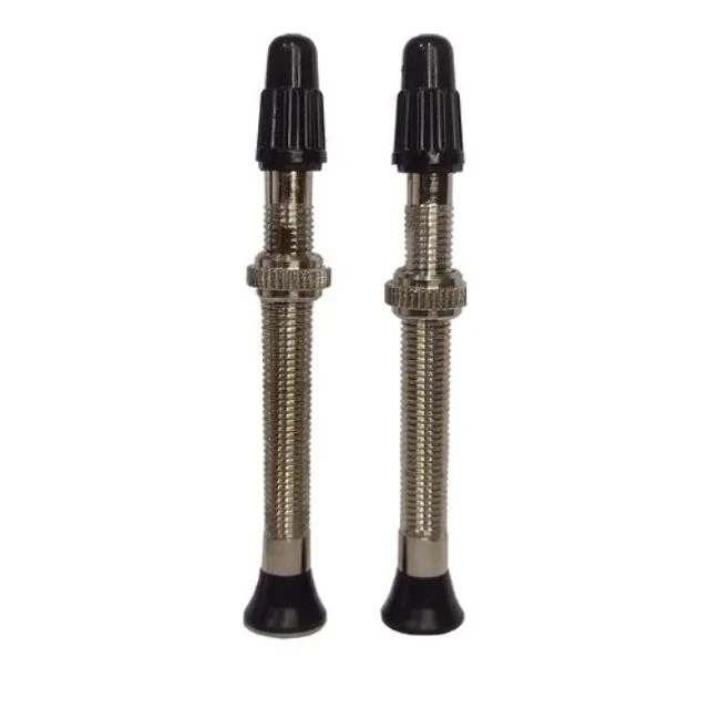 Paire de valves Tubeless Vittoria 60mm argent