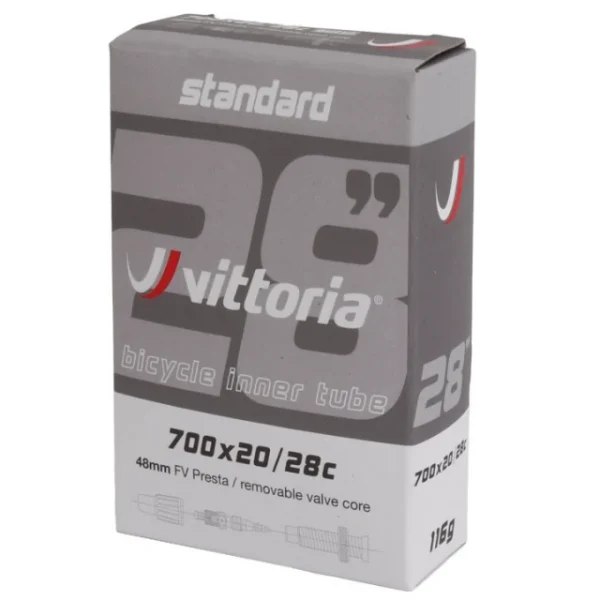 Chambre à air Vittoria Standard 700x20-28c presta 48mm