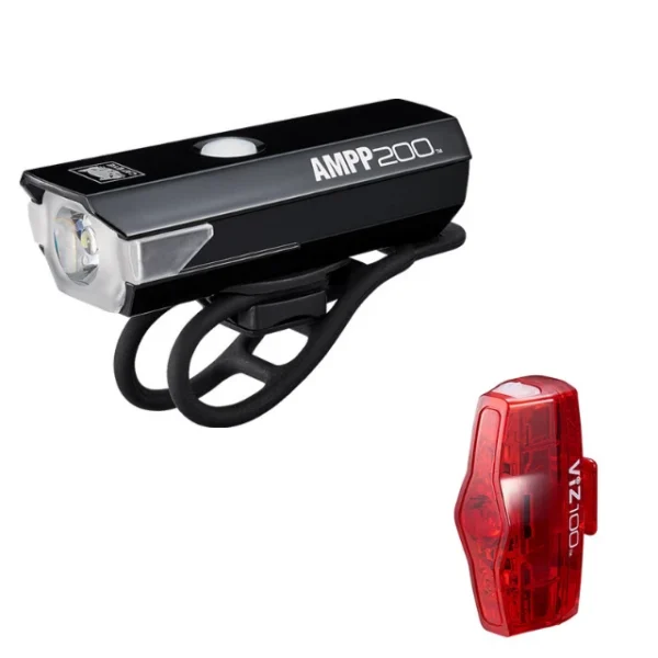 Pack d'éclairage arrière et avant CatEye AMPP 200 et ViZ 100