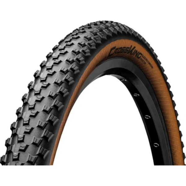 Pneu souple VTT Continental Cross King Protection 29x2.20 marron et noir
